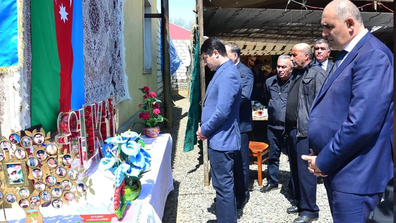 Ağstafanın Pirili kəndində şəhid İlkin Bayramov yad edildi (FOTOLAR)