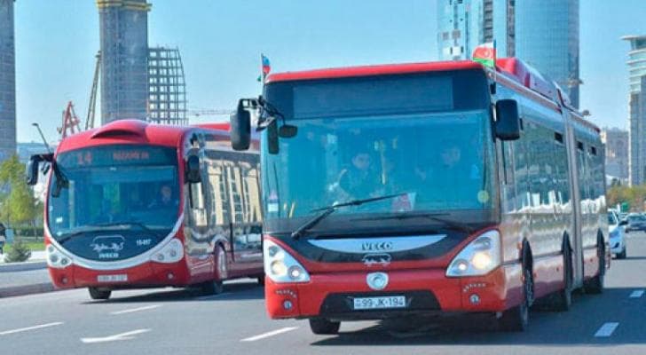 Sabahdan bəzi avtobusların hərəkət istiqaməti dəyişir