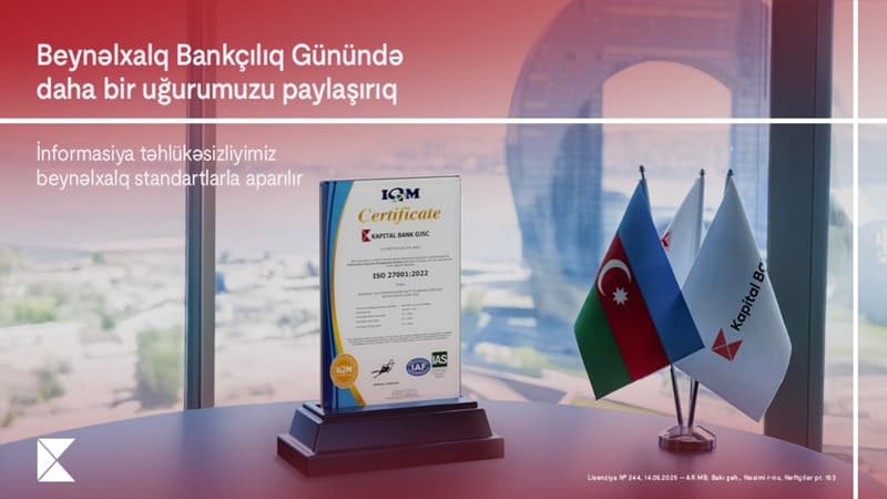 Kapital Bank-dan Beynəlxalq Bankçılıq Günündə daha bir uğur