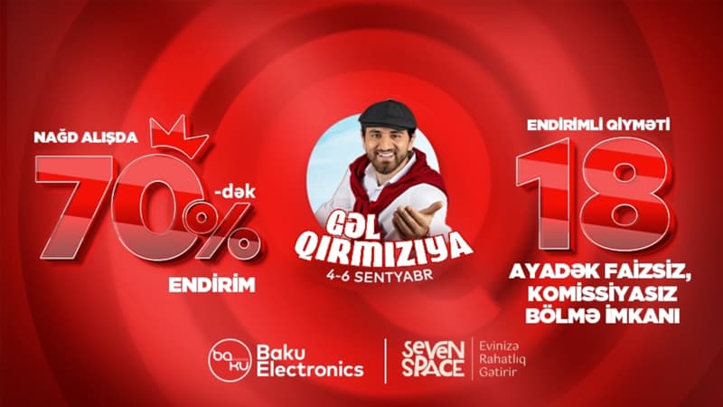 Baku Electronics-də Qırmızıya Gəl, sərfəli şərtlərdən yararlan!