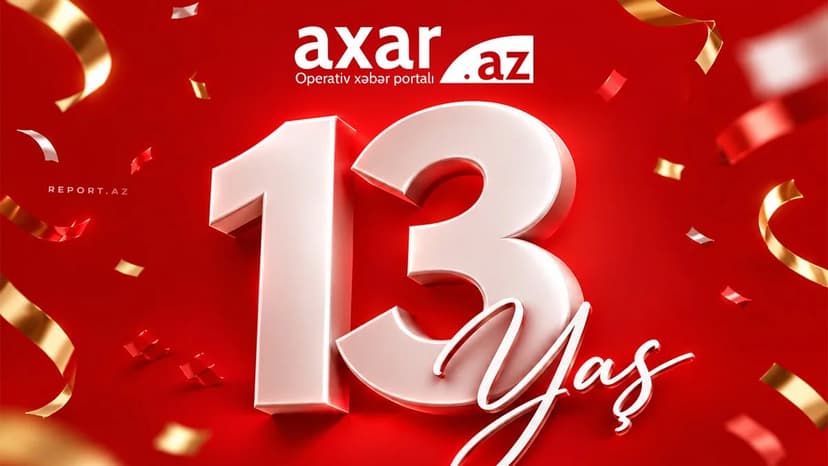 Axar.az xəbər saytı 13 yaşını qeyd edir