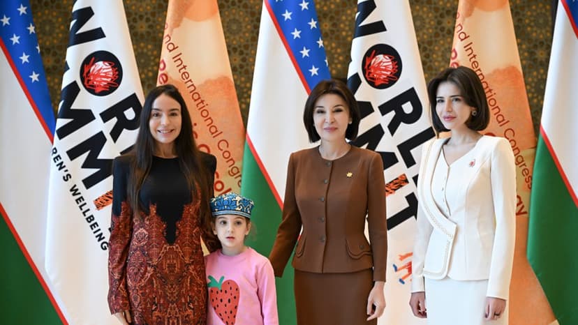 Leyla Əliyeva Özbəkistanda keçirilən beynəlxalq tədbirə qatıldı (FOTO)