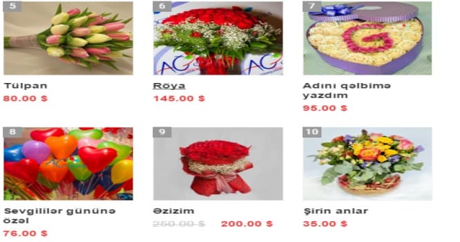 Online "Ağ çiçəyim" gül mağazası gülləri niyə dolllarla satır? - FOTO