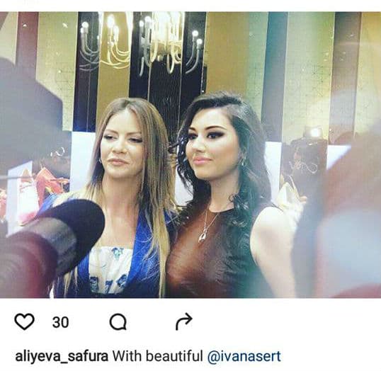 Azərbaycanlı nazir gəlini İvana Sərtlə birlikdə - FOTO