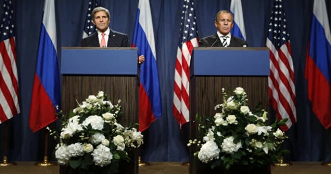 Lavrov və Kerri "Prezident Uilson" otelində görüş keçirirlər