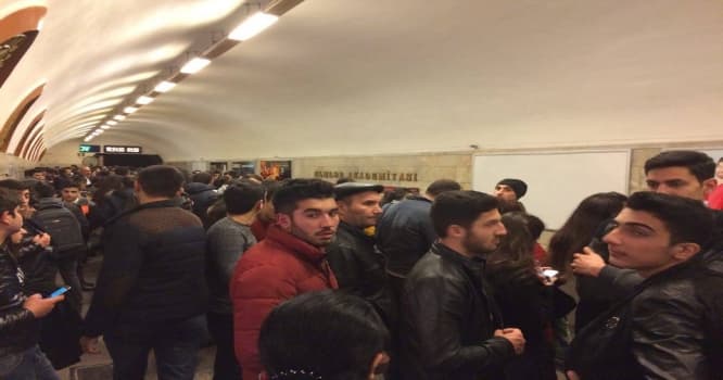 Metroda sıxlıq