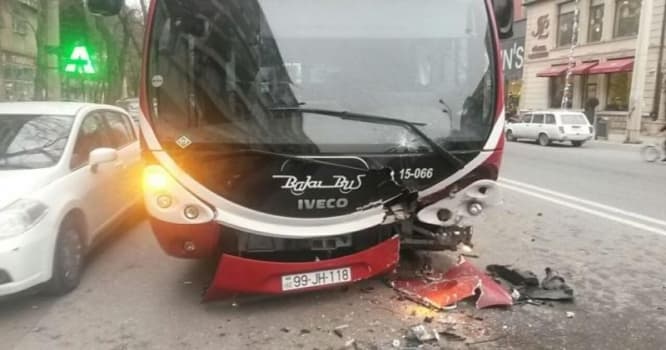 Bakıda polis polkovnikinin xanımının öldüyü qəzanın VİDEOSU