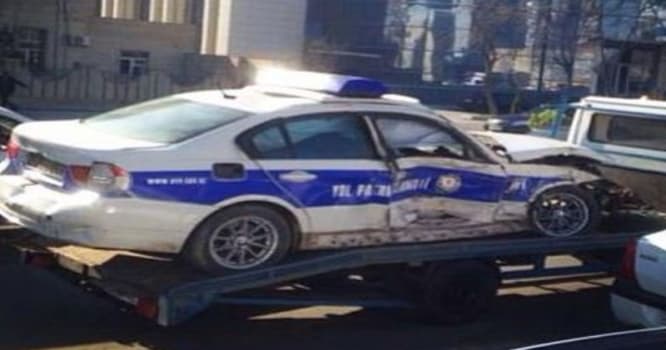 Bakıda yol polisi avtomobili ağır qəza törətdi: yaralılar var