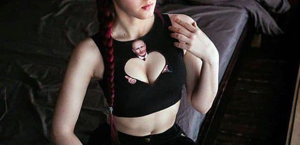 "Səni sevirəm, Putin" - FOTOLAR