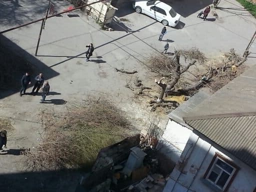 Prezidentin qovduğu başçıya etiraz: Qanunsuz bina tikdirir (FOTOLAR)