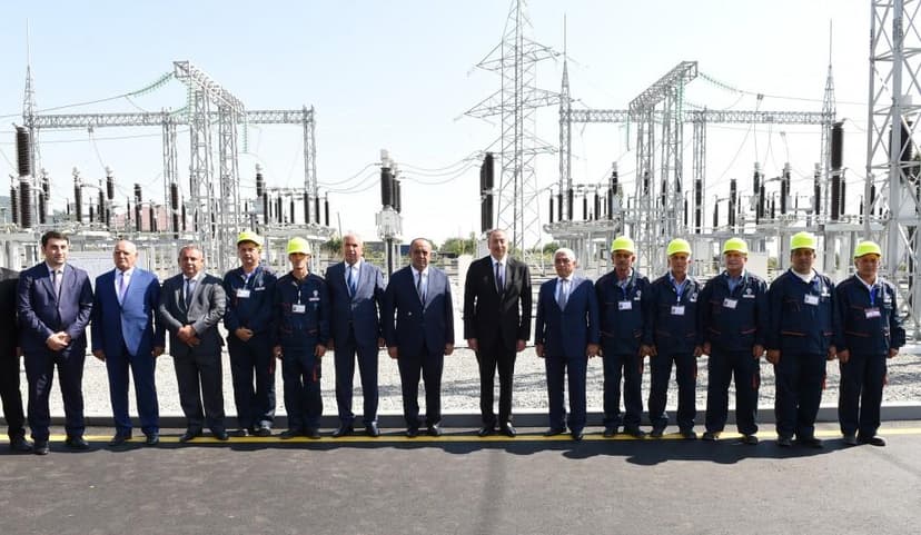 Qaxda yeni elektrik yarımstansiyası istifadəyə verilib (FOTO)