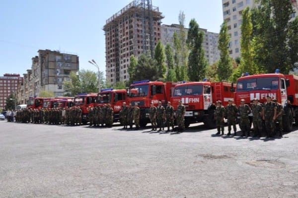 Azərbaycan Gürcüstana 3 helikopter, 15 texnika, 126 nəfər canlı qüvvə göndərib (VİDEO)