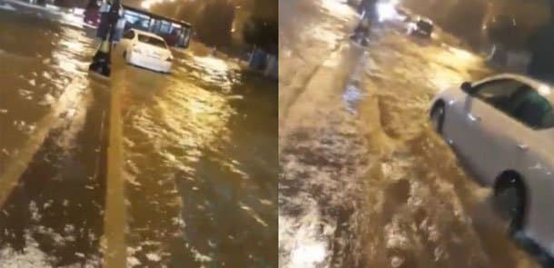 Bakının bu küçəsində yolu keçmək üçün qayıq lazımdı (VİDEO)