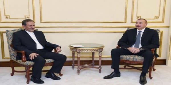 İlham Əliyev İranın birinci vitse-prezidenti ilə görüşdü (FOTO)